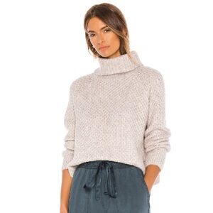 Jack by BB Dakota Gray Chunky Knit Turtleneck Sweater